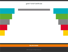 Tablet Screenshot of gold-hotel-berlin.de